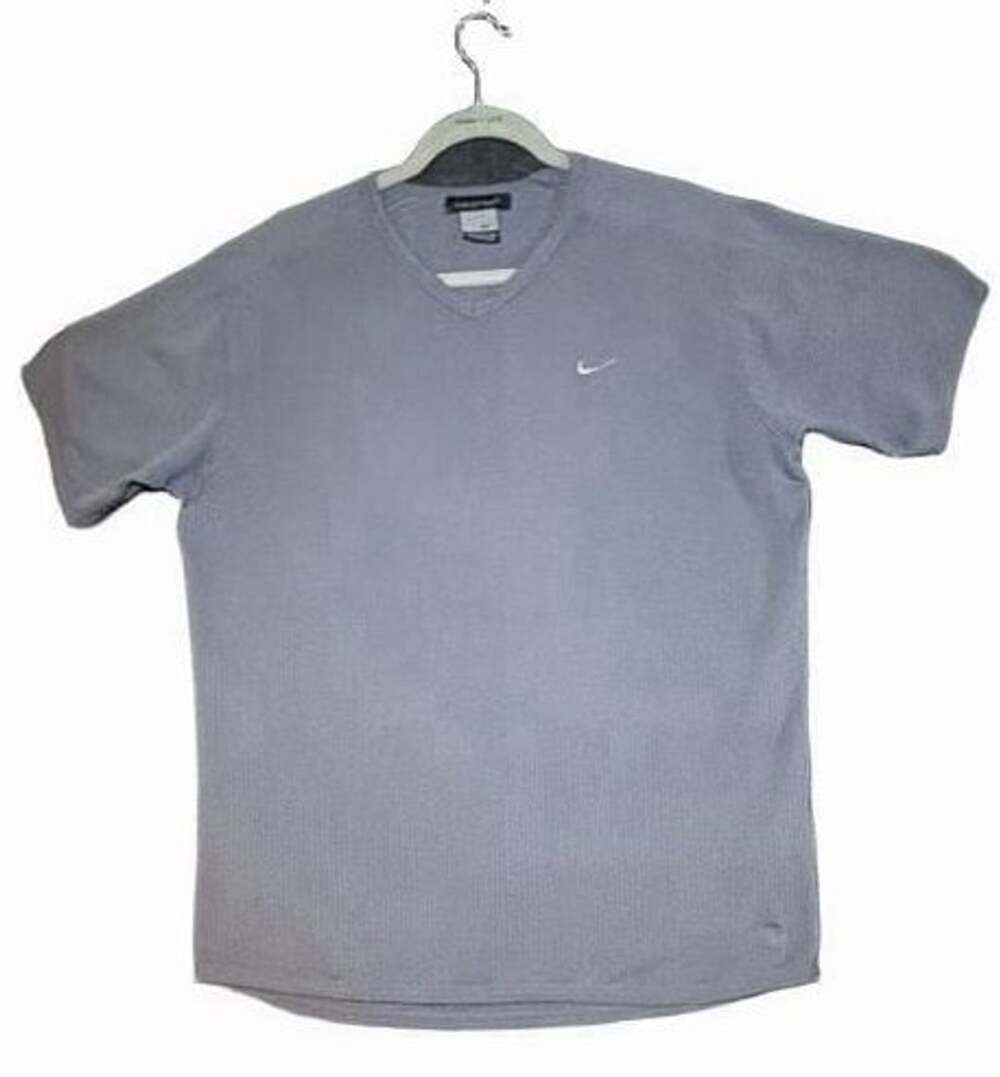 Nike Sphere V-Neck T-Shirt Men’s Size XL Gray Athletic